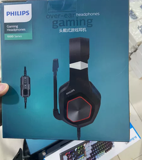 飞利浦TAG1115头戴式电脑耳机3.5电...