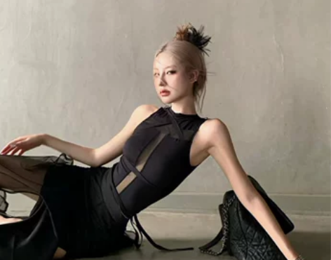 女忍胸前十字半透 diy随意绑带弹力背心女...