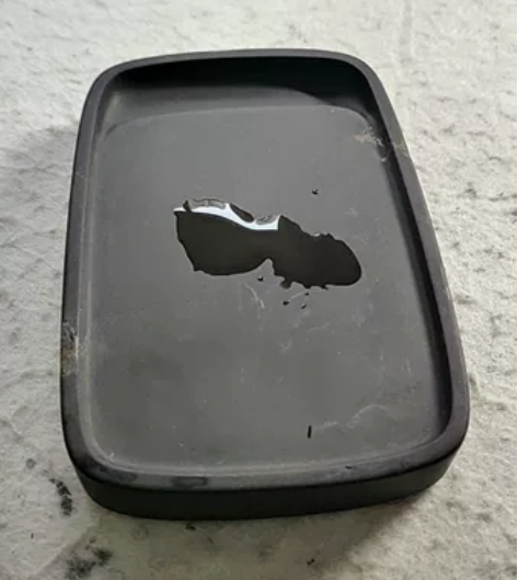 端砚，石质细腻滋润，下发墨黑油，13.4*...