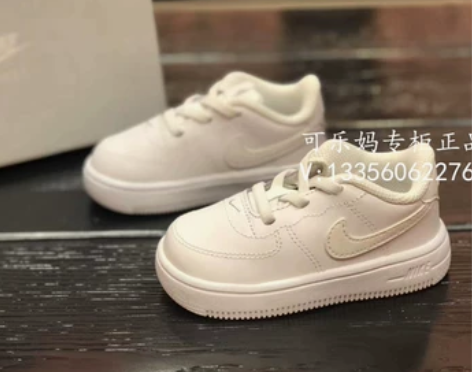 专柜正品Nike耐克空军一号小童运动休闲板...