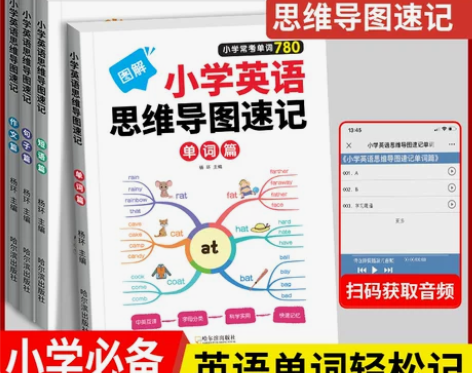 认准正版!!小学生英语单词必备词汇思维导图...