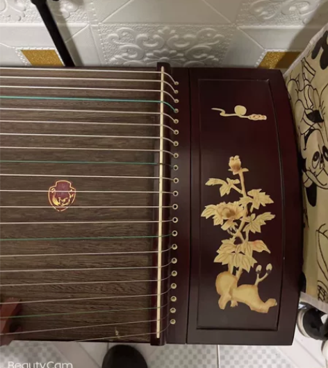 龙凤古筝,孩子弹了一年多,给他换了新的古筝...