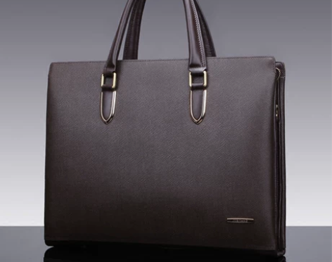 爵匠品牌男包手提包男士公文包男商务横款文件...