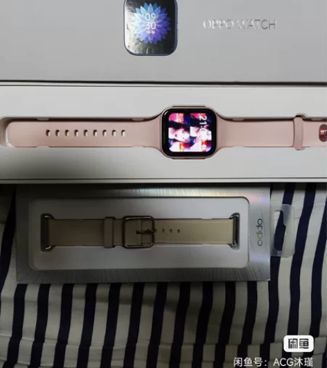 oppo watch 41mm 粉金，op...