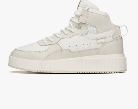 安踏高帮板鞋女鞋2021年新款学生秋季时尚...