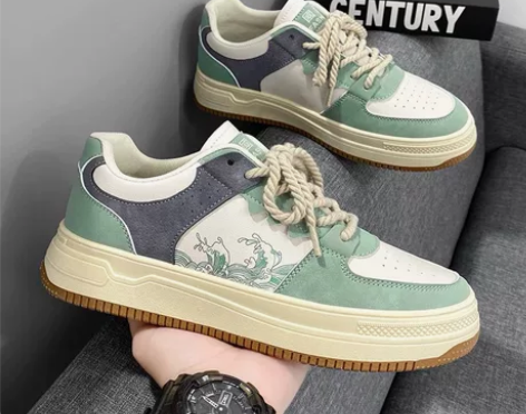 四季男鞋2023新款百搭小众板鞋休闲运动厚...