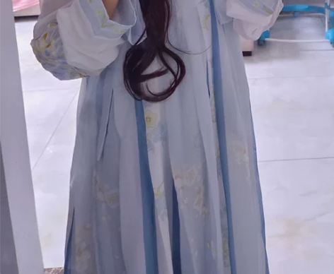 【花不误】茗月萱汉服女齐胸襦裙 穿过一次拍...