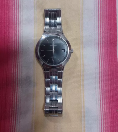 天王手表男士黑色石英表 型号 GS3645...