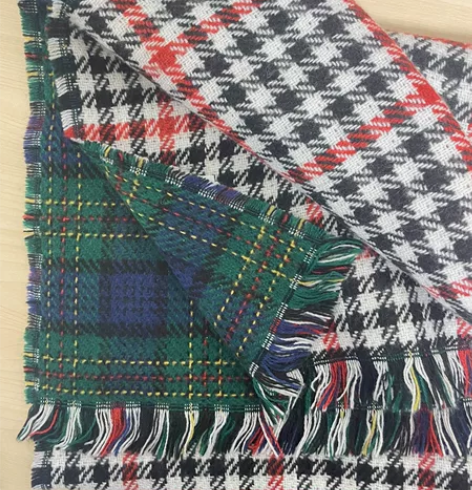 全新格子围巾 双面围巾 闲置物品 不退不换