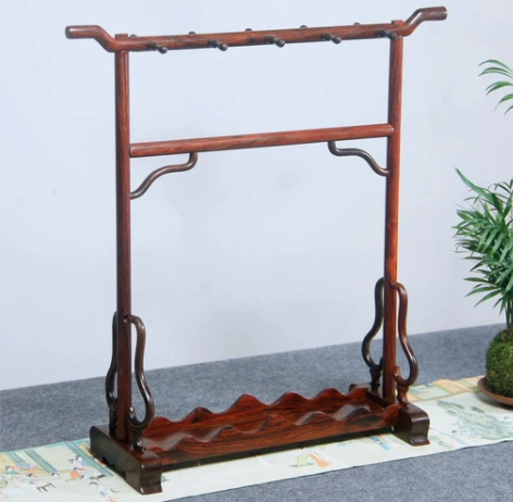 大红酸枝｜全拆卸｜毛笔架 尺寸：41.5*...