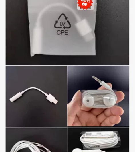 通用华为有线耳机线控。入耳式Type-C转...