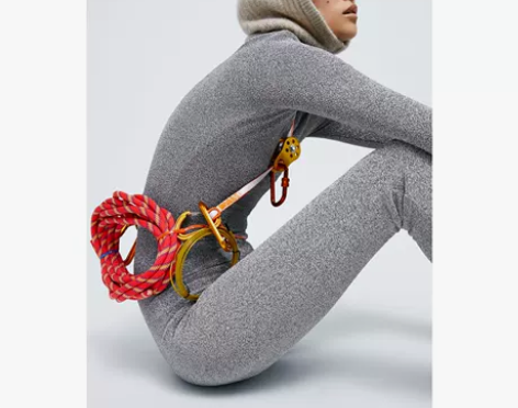 ZARA 新款 TRF 女装 金属色线连体...