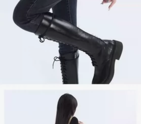 REDR黑色牛仔裤女高腰紧身小脚2022秋...