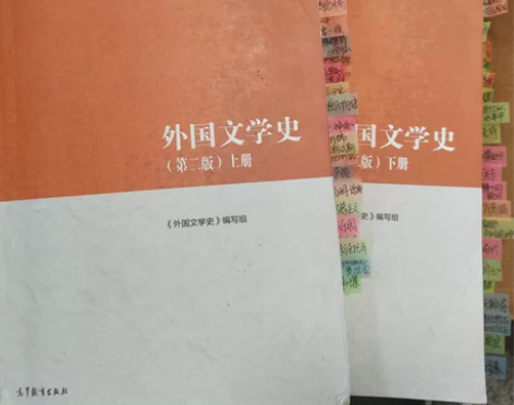 【出】外国文学马工程版纸质课本 有重点笔记...