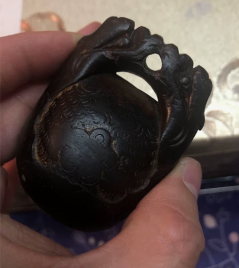 清代鎏金沉香木鱼,造型美观工艺制作特别漂亮...