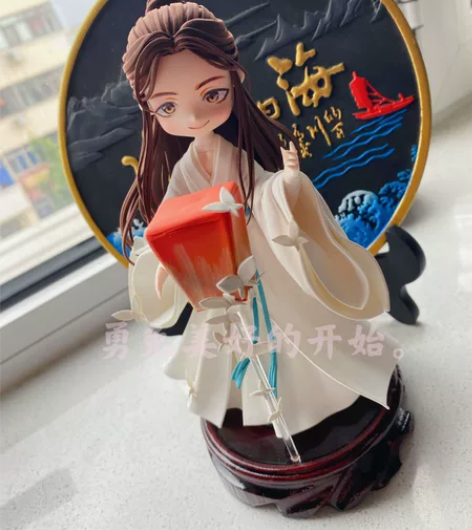 天官赐福谢怜花城超轻粘土娃娃模型定做天官赐...