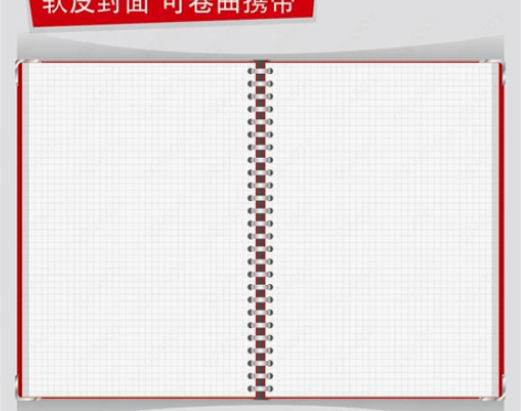 A4B5A5康奈尔横线方格可拆卸活页本记事...