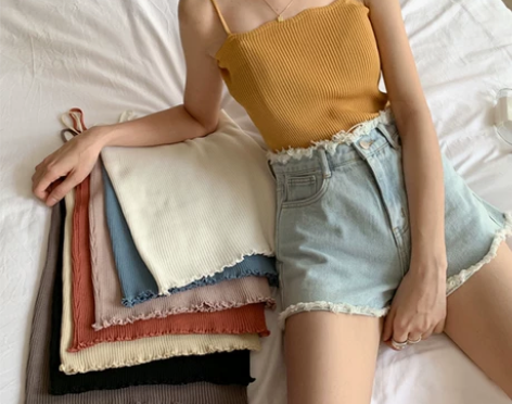 法式针织西装小吊带背心女ins超火内搭打底...