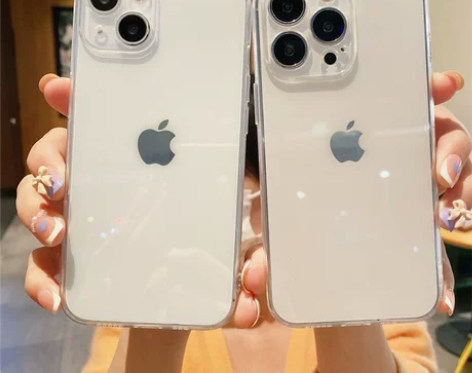 简约透明直边软壳适用iphone13pro...