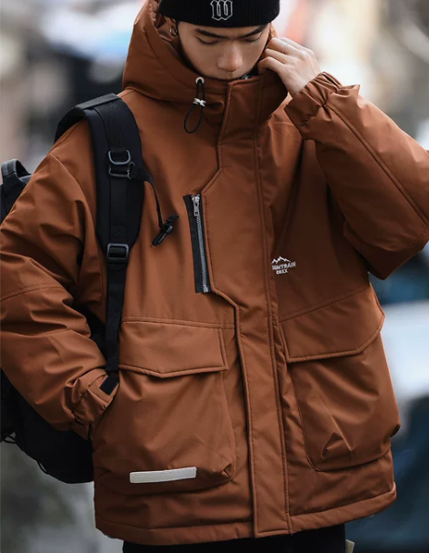 大码户外山系90绒保暖羽绒服男潮牌冬季宽松...