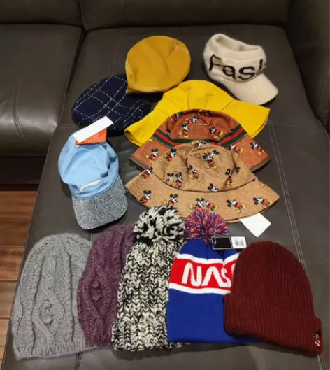 全新有吊牌帽子棒球帽贝雷帽渔夫帽毛线帽加厚...