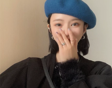 【日系羊毛贝雷帽】贝雷帽女英伦复古秋冬日系...