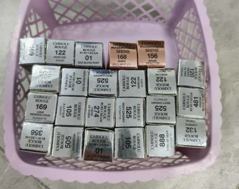 兰蔻菁纯唇膏口红柜台简装白盖 图上全部打包...