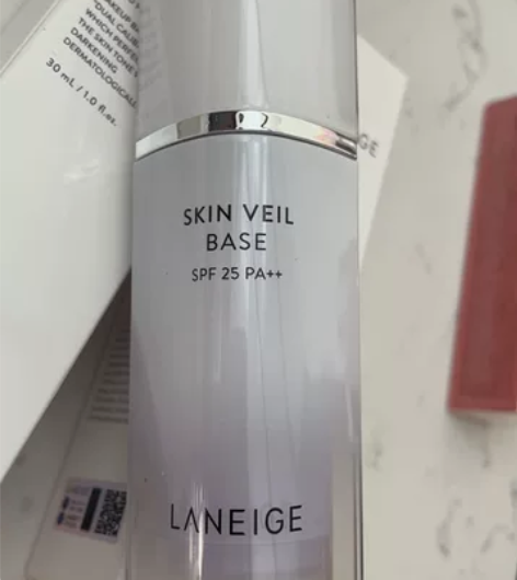 韩国兰芝隔离霜丝柔裸妆妆前乳紫色绿色隔离防...