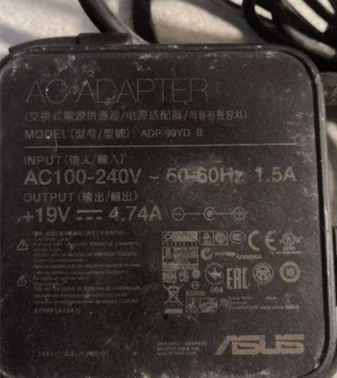 华硕 ASUS ADP-90YD B，原装...