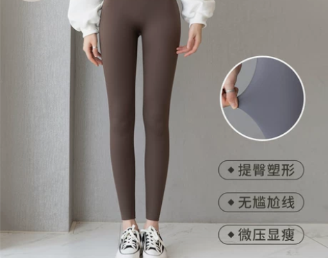 鲨鱼裤女外穿秋冬无痕哑光加绒加厚芭比瑜伽裤...