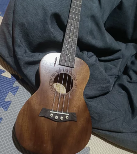 正品威伯尤克里里，带防伪标识，买来没怎么用...