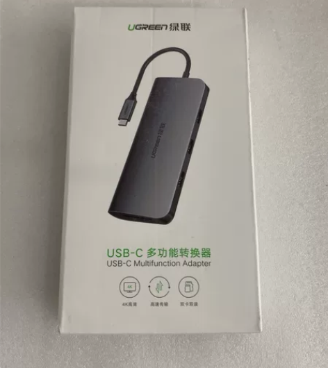 绿联typec拓展坞笔记本USB分线3雷电...