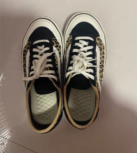 vans豹纹板鞋 抖音旗舰店买的 回血出