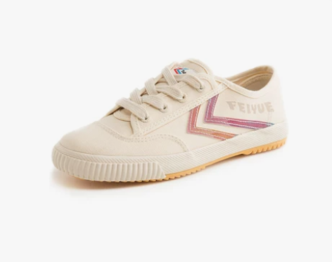feiyue/飞跃女鞋帆布鞋新款渐变色彩虹...