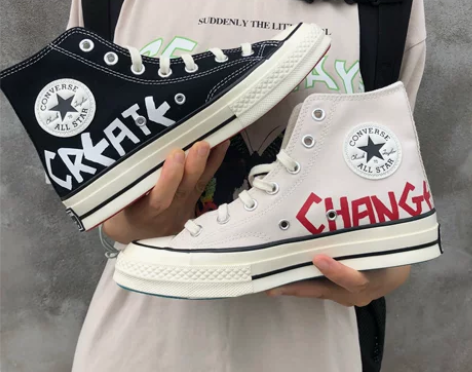 Converse匡威1970s字母涂鸦印花...