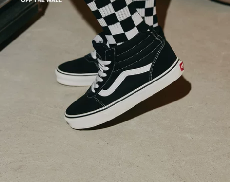 Vans范斯官方 Ward Hi黑白侧边条...