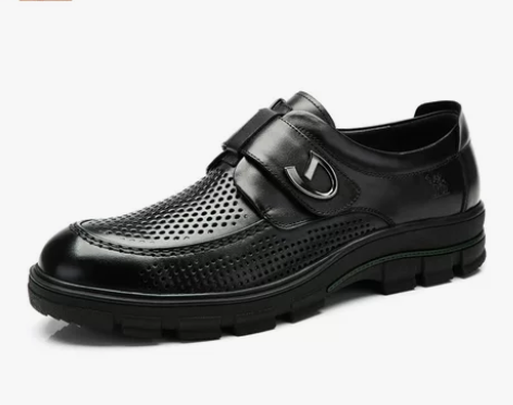 Camel 骆驼男鞋 夏季潮鞋头层皮鞋透气...