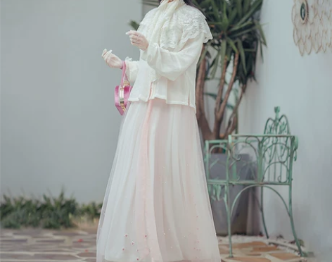 ?都城南庄 芊苡尘 竖领小袖时尚汉服齐腰襦...