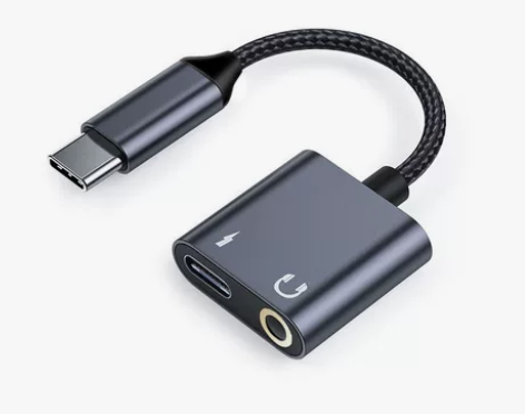 转接口耳机转接头typec转换器二合一音频...