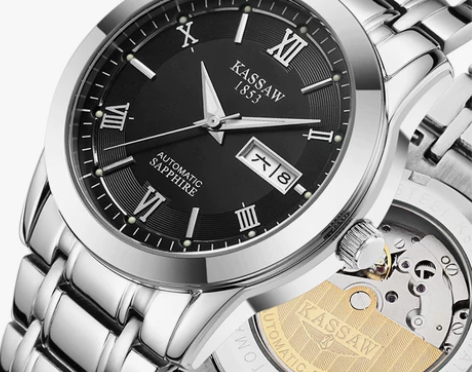 正品质瑞士手表男士薄镂空防水机械石英夜光天...