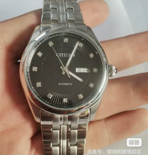西铁城手表,全自动机械表,日历正常,星期正...