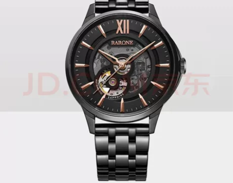 雷诺（RARONE）手表男士机械表镂空全自...