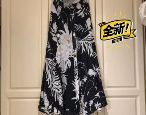 HM丝滑手感半身长裙,163/49kg 在...
