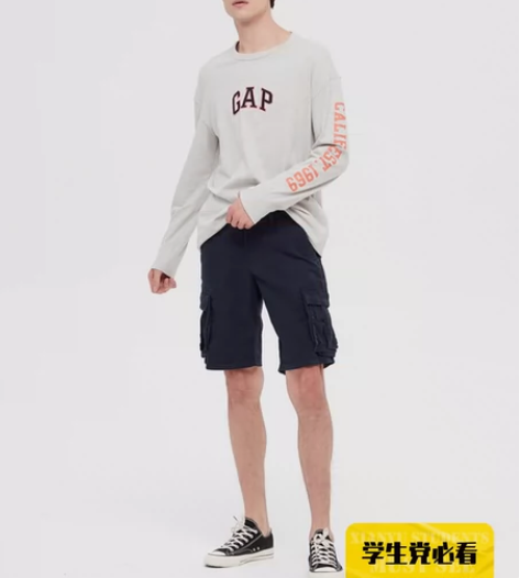 正品 GAP 做旧男士工装短裤 在世贸广场...