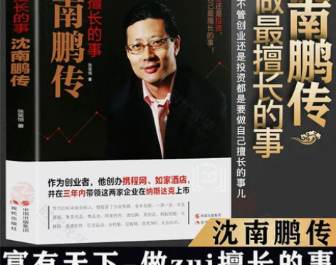 沈南鹏传 做擅长的事张笑恒著 财经人物创业...