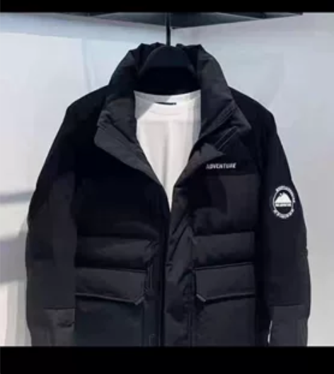 全新带吊牌 男士短款时尚羽绒服xl(180...