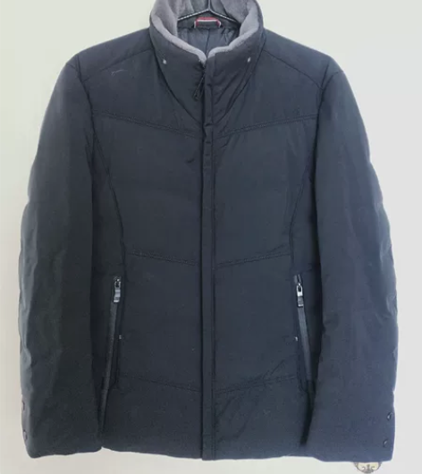 男士羽绒服，黑色，狐狸毛领，L码175的 ...