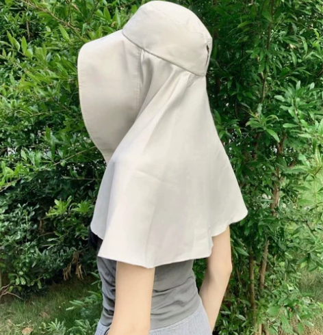 2022新款护颈防晒帽女大檐防紫外线加长遮...