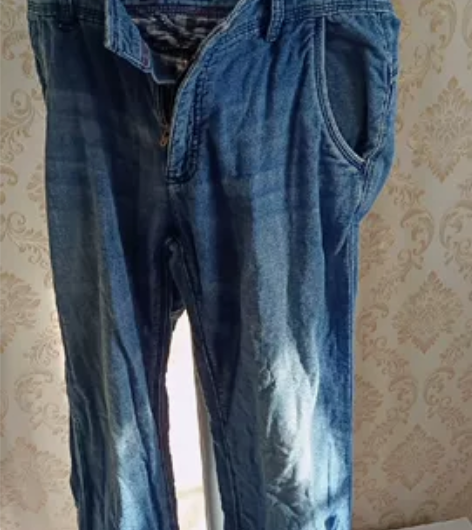 poty牛仔裤，男士，深蓝色，32尺码 感...