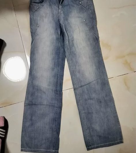 低腰纯棉薄款牛仔裤 腰围64裤长102